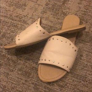 Studded slide sandals, flats, outdoor slipper
